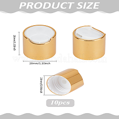 10Pcs Aluminized Plastic Press Caps&nbsp;AJEW-LP0004-28B