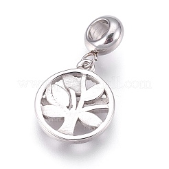 304 Stainless Steel European Dangle Charms&nbsp;X-STAS-O097-40P