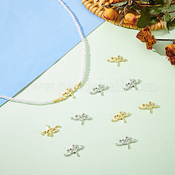 10Pcs 2 Colors Rack Plating Brass Connector Charms&nbsp;KK-BC0011-42