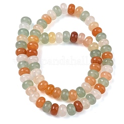 Natural Green Aventurine & Red Aventurine & Golden Silk Jade Beads Strands&nbsp;GG-CBA9281-A02-5x8mm