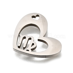 201 Stainless Steel Pendants&nbsp;STAS-A116-01P-06