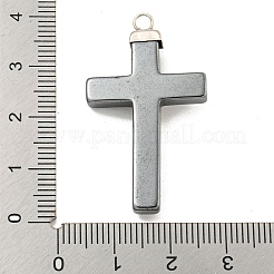 Religion Synthetic Non-Magnetic Hematite & Alloy Pendants&nbsp;G-C136-02