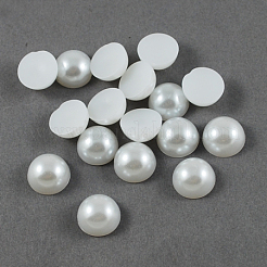 ABS Plastic Imitation Pearl Cabochons&nbsp;SACR-S738-2.5mm-M