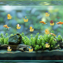 120Pcs 6 Styles Luminous Resin Funny Duck Figurines Ornaments&nbsp;DJEW-ME0001-17