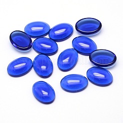 K9 Glass Cabochons Oval Flat Back Cabochons&nbsp;GGLA-L002B-05