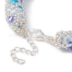 Crochet MIYUKI Seed Beaded Bracelet&nbsp;BJEW-MZ00039