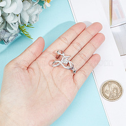 1Pc Rhodium Plated Rhodium Plated 925 Sterling Silver Pendant Bails&nbsp;FIND-GO0001-78