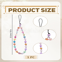 Plastic Star Mobile Straps&nbsp;AJEW-LP0001-51D
