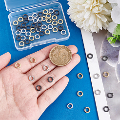60Pcs 3 Colors Brass Open Jump Rings&nbsp;KK-PH0013-10