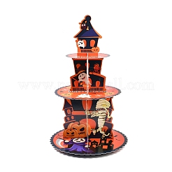 3 Tier Halloween Haunted House Paper Cupcake Stand&nbsp;TH-CBA171D-01B