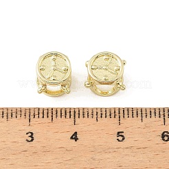 Clock Brass European Beads&nbsp;KK-CBA9CBD-22G