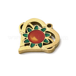 304 Stainless Steel Enamel Pendants&nbsp;STAS-I335-04G-07