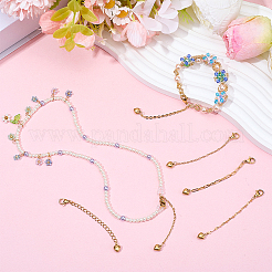 6Pcs 6 Styles 304 Stainless Steel End with Chains&nbsp;FIND-BM0001-67