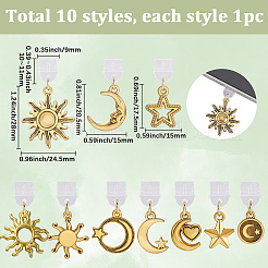 10Pcs 10 Styles Plastic Mobile Dustproof Plugs&nbsp;HJEW-SC00177