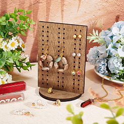 Wooden Earring Display Stands&nbsp;EDIS-WH0006-50