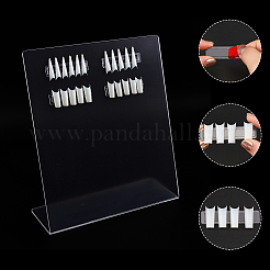 Acrylic Nail Art Display Board &nbsp;ODIS-WH0030-14