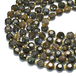 Natural Glaucophane Beads Strands&nbsp;G-C116-A29-02