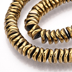 Electroplate Non-magnetic Synthetic Hematite Beads Strands&nbsp;G-N0321-07K