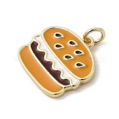 Brass Enamel Pendants&nbsp;KK-L262-13G-01