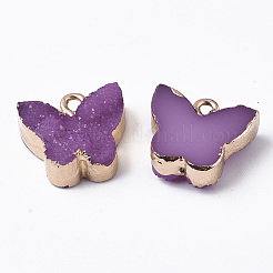 Druzy Resin Pendants&nbsp;LS-RESI-R428-017G