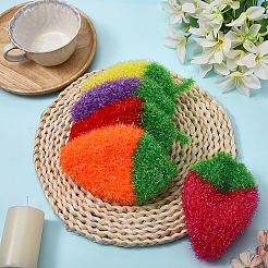 10Pcs 5 Colors Polyester Cleaning Cloths&nbsp;AJEW-GF0011-61