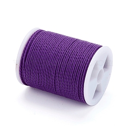 Round Waxed Polyester Cord&nbsp;YC-G006-01-1.0mm-13