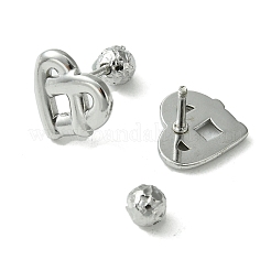 Non-Tarnish 304 Stainless Steel Ear Studs&nbsp;EJEW-Q801-02P