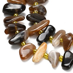 Natural Black African Opal  Beads Strands&nbsp;G-Z124-B01-01