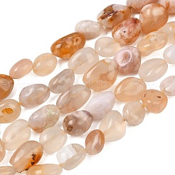 Natural Cherry Blossom Agate Beads Strands&nbsp;G-Z107-A01