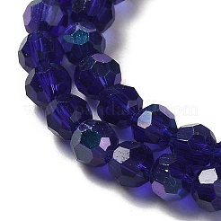 Electroplate Transparent Glass Beads Strands&nbsp;X-EGLA-A035-T4mm-L06
