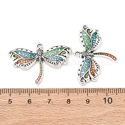 Alloy Enamel Pendants&nbsp;PALLOY-F319-02B-AS