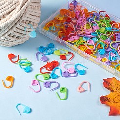 200Pcs 10 Colors Eco-Friendly ABS Plastic Knitting Crochet Locking Stitch Markers Holder&nbsp;KY-SZ0001-28
