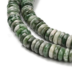 Natural Green Spot Jasper Beads Strands&nbsp;G-Q159-B35-01