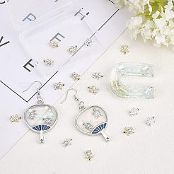 24Pcs 6 Styles Tortoise Zinc Alloy Cabochons&nbsp;MRMJ-OC0002-86