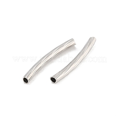 Brass Curved Tube Beads&nbsp;KK-B120-01B-P