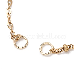 304 Stainless Steel Satellite Chain Cable Chain Slider Bracelet Making&nbsp;AJEW-JB01577-01