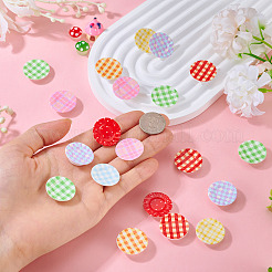 32Pcs 8 Colors Resin Plates Miniature Ornaments&nbsp;DOLL-TA0001-01