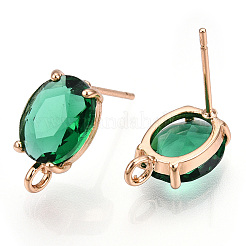 Brass Stud Earring Findings&nbsp;KK-S364-163E