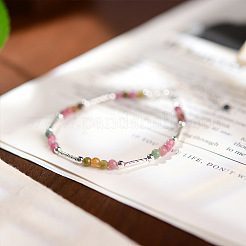 Natural Multicolor Tourmaline Beaded Bracelets&nbsp;KA3160
