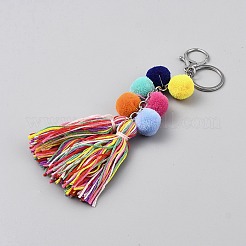 Polyester Tassel Pendant Decorations&nbsp;HJEW-WH20011-04