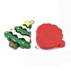 Christmas Opaque Resin Pendants&nbsp;RESI-G117-03B
