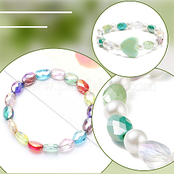 3 Strands Electroplate Glass Beads Strands&nbsp;EGLA-PA0001-25A