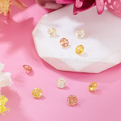 9Pcs 3 Colors Cubic Zirconia Cabochons&nbsp;ZIRC-TA0001-30B