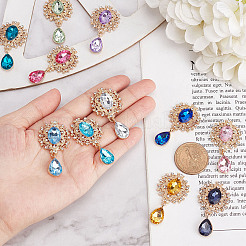 19Pcs 19 Colors Alloy Flat Back Cabochons&nbsp;FIND-GF0002-62