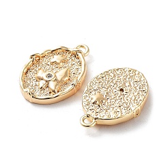 Rack Plating Brass Micro Pave Cubic Zirconia Pendants&nbsp;KK-K333-97G
