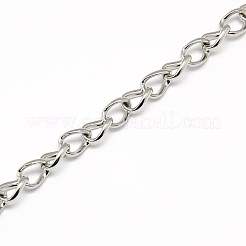 Tarnish Resistant Fashionable 304 Stainless Steel Side Twisted Chain Necklaces&nbsp;STAS-A028-N073P