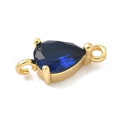 Brass Pave Cubic Zirconia Connector Charms&nbsp;KK-Z120-31G-04