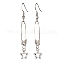 Tibetan Style Alloy Star Dangle Earrings&nbsp;EJEW-JE06703