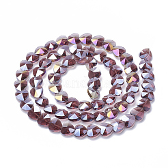 Electroplate Glass Beads&nbsp;EGLA-Q091-14mm-A04