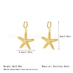 Ocean 304 Stainless Steel Hoop Dangle Earrings for Women&nbsp;DN9984-4